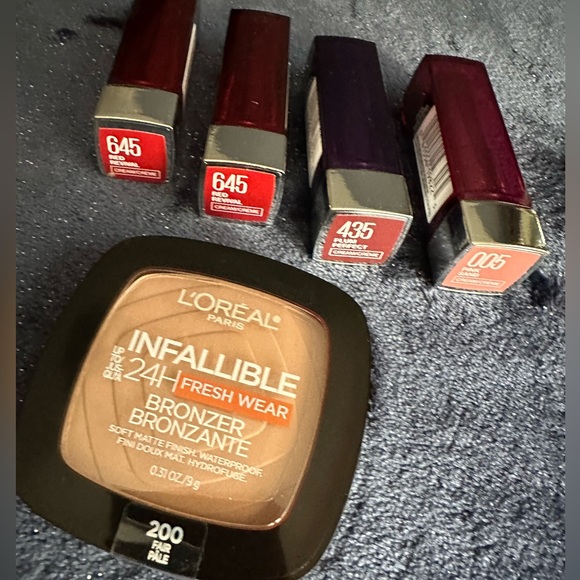 Maybelline lipstick & Bronzer Colors 645 and 435 and 005. MAKEUP BUNDLE #17 - Picture 4 of 9